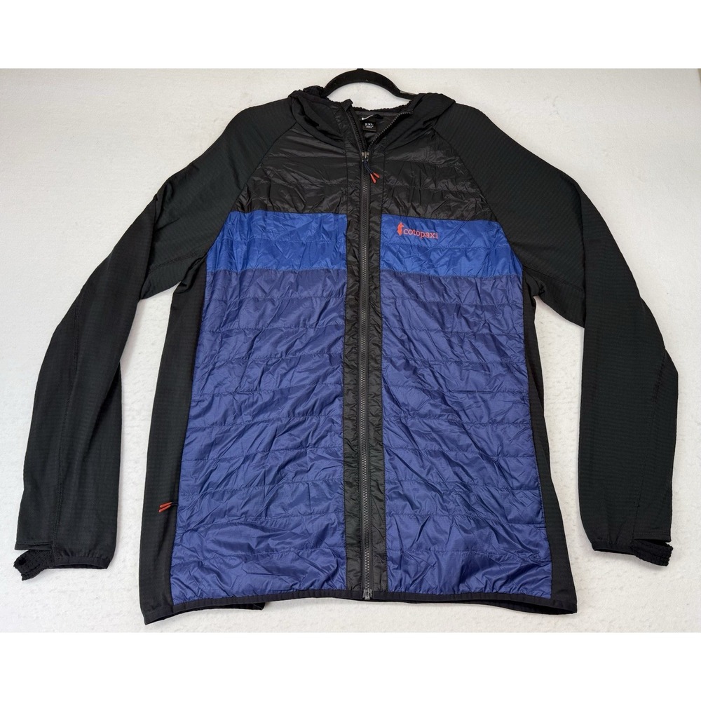 Cotopaxi Capa Hybrid Insulated Hooded Full Zip Jacket Nylon Blue & Black